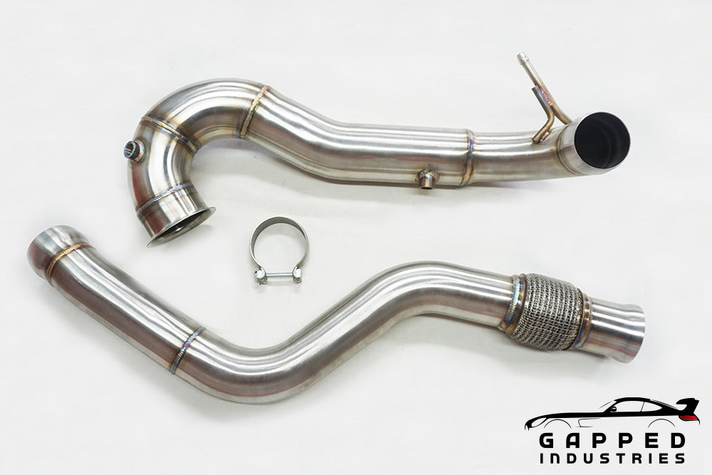 A45 W176 AMG Downpipe Full View