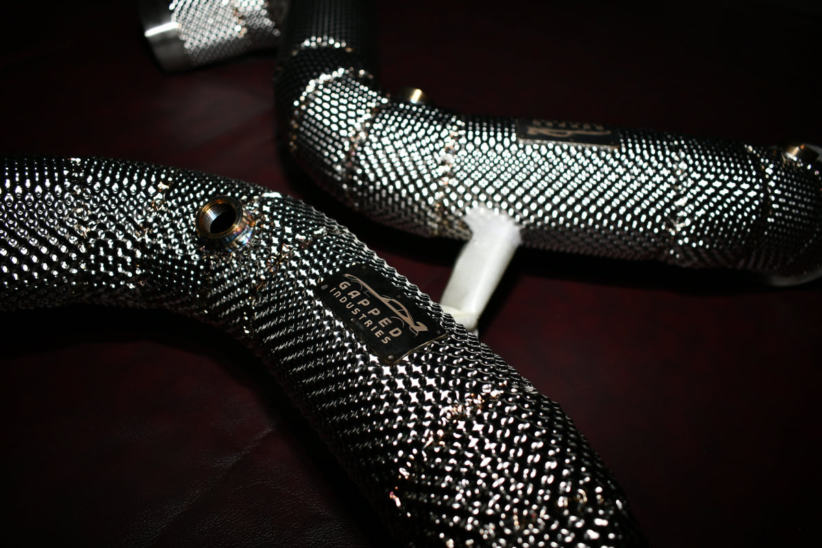 C63 Downpipes Inverted View
