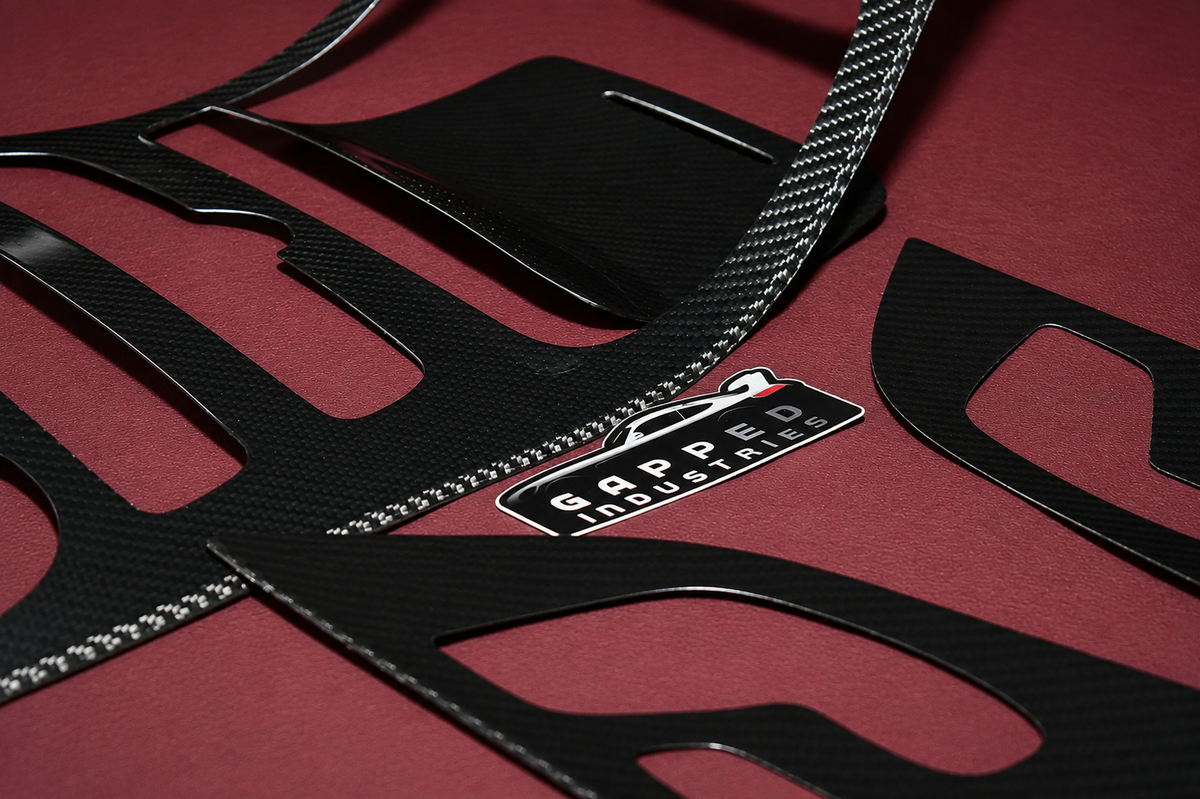Carbon Fiber C-class C63 AMG Interior W205 M177 (2015-2023) Gloss Finish Close Up View