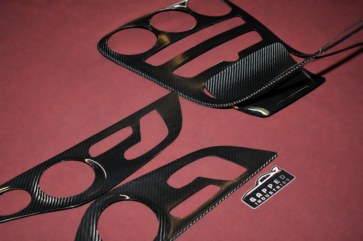 Carbon Fiber C-class C63 AMG Interior W205 M177 (2015-2023) Gloss Finish Top View