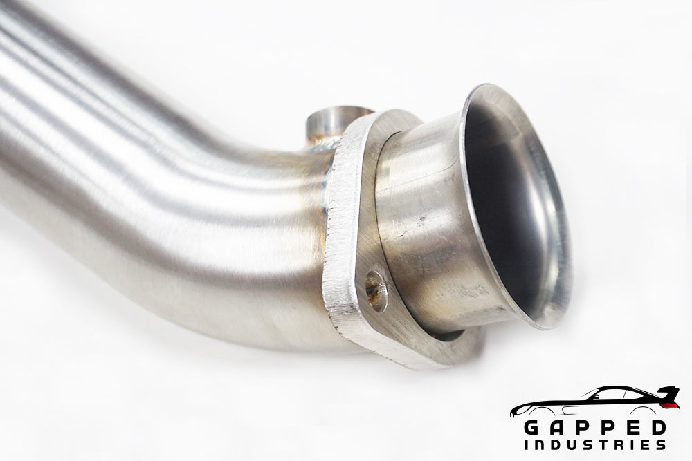 W212 E63 AMG 2Matic Downpipe Side View