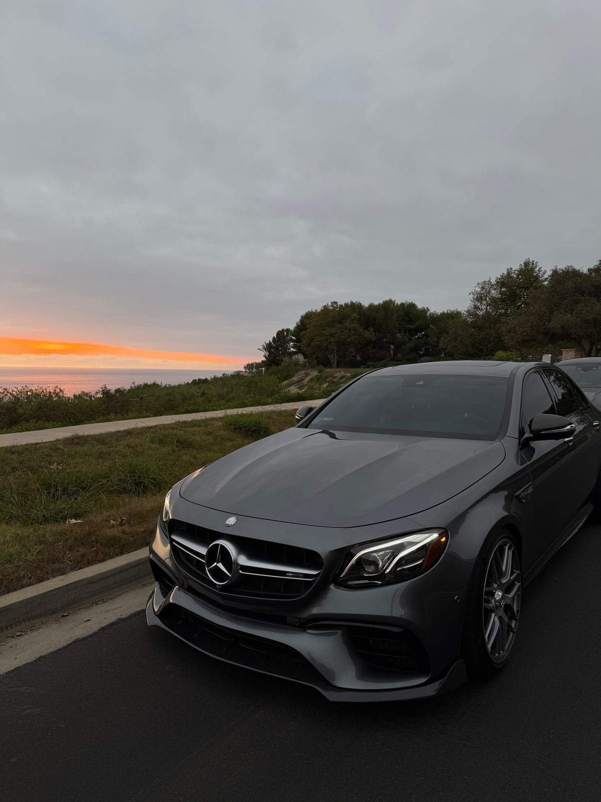 E63s Front Lip Sunset Front