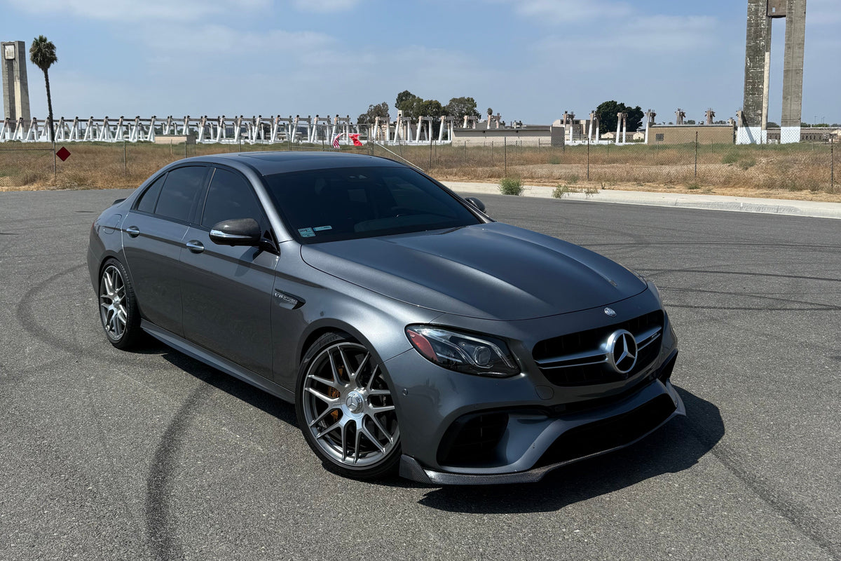 E63s Front Lip on Car Front