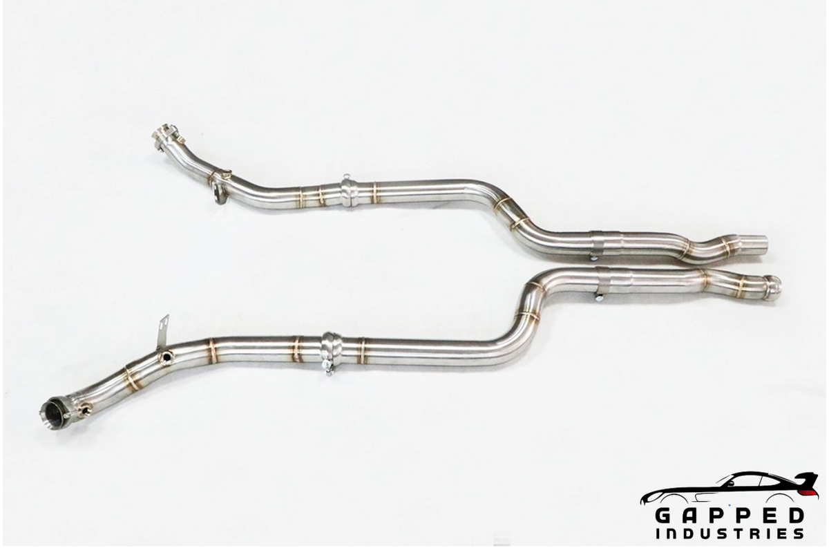 Mercedes CLS 550 Catless Downpipes Top View