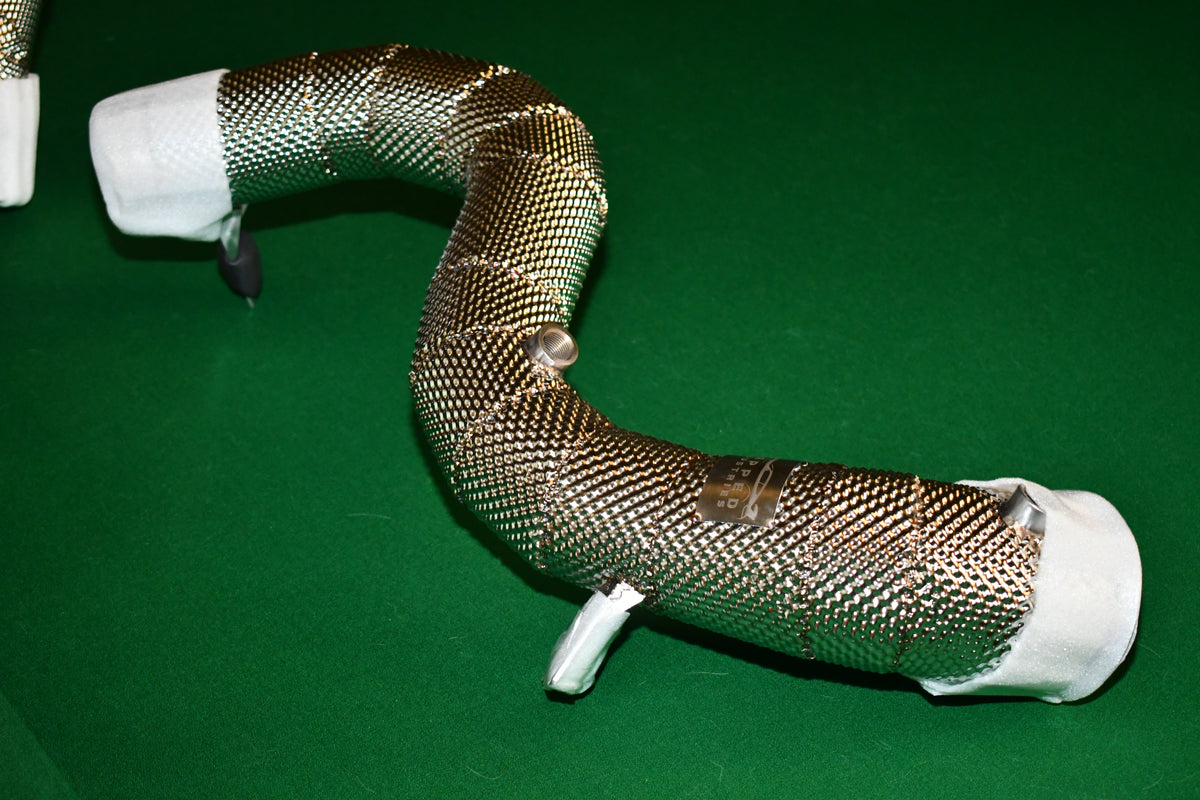 S63 W222 Downpipes Single Top
