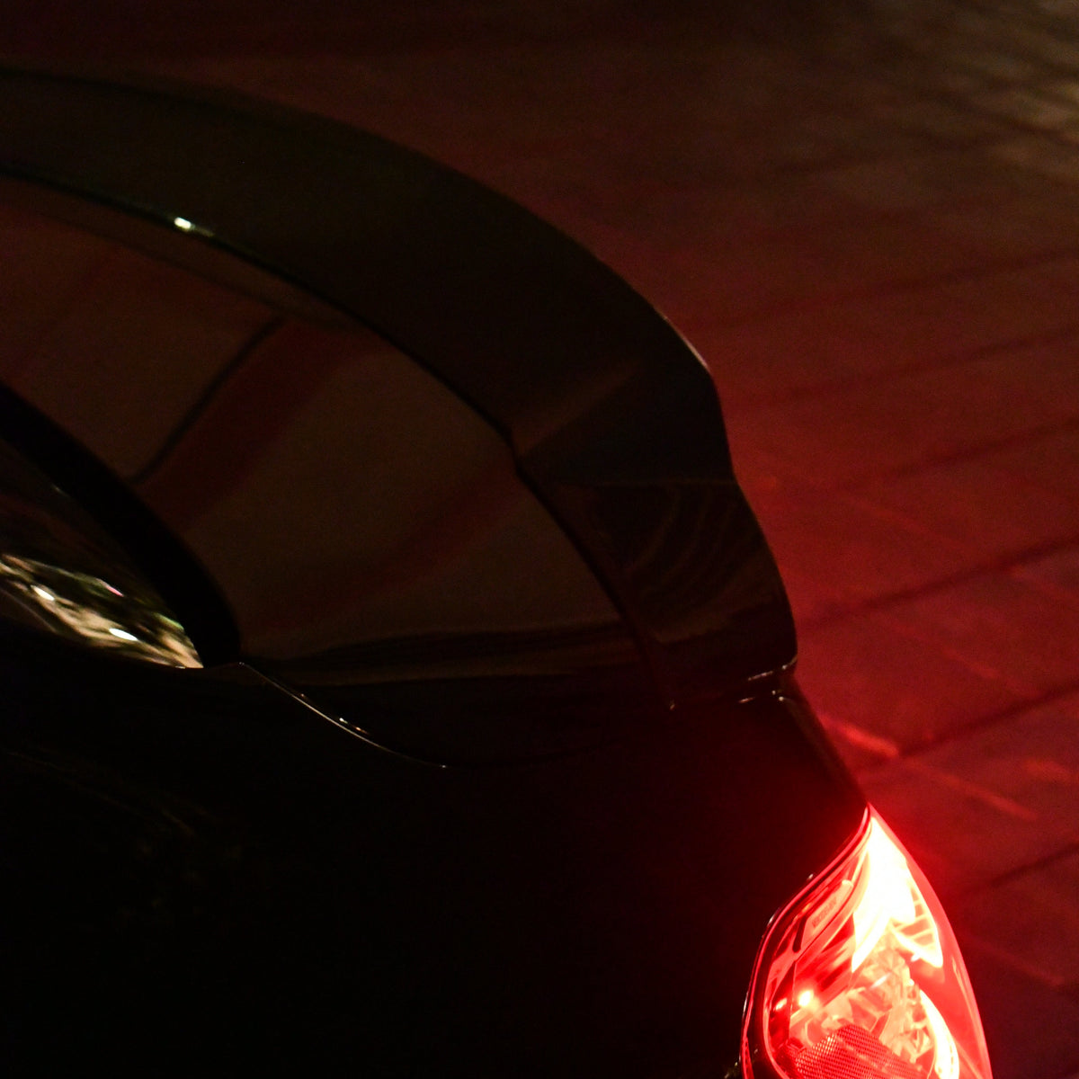 W205 C63 Sedan Carbon Fiber Spoiler Large Real Car Dark